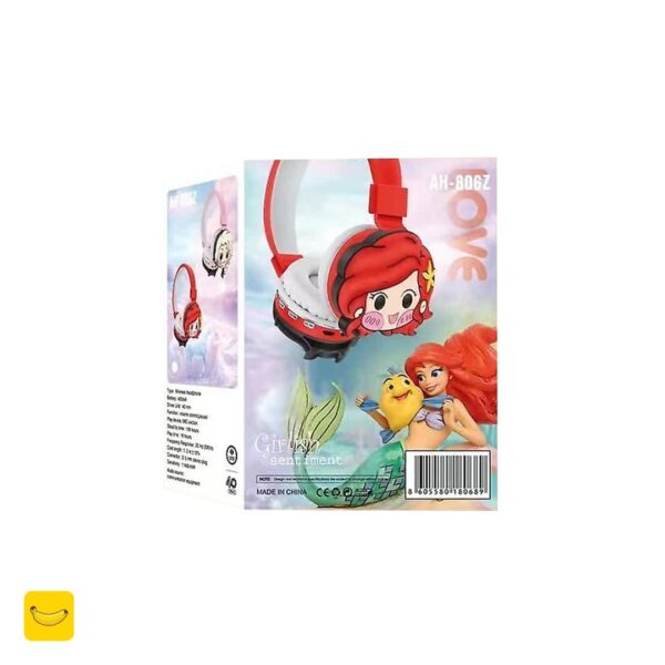 هدفون بلوتوثی فانتزی مدل AH-806z طرح آریل