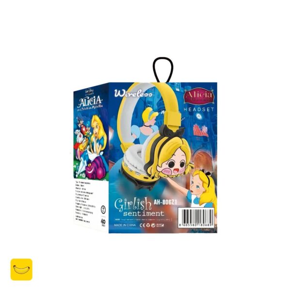 هدفون بلوتوثی فانتزی مدل AH-806z1 طرح آلیس