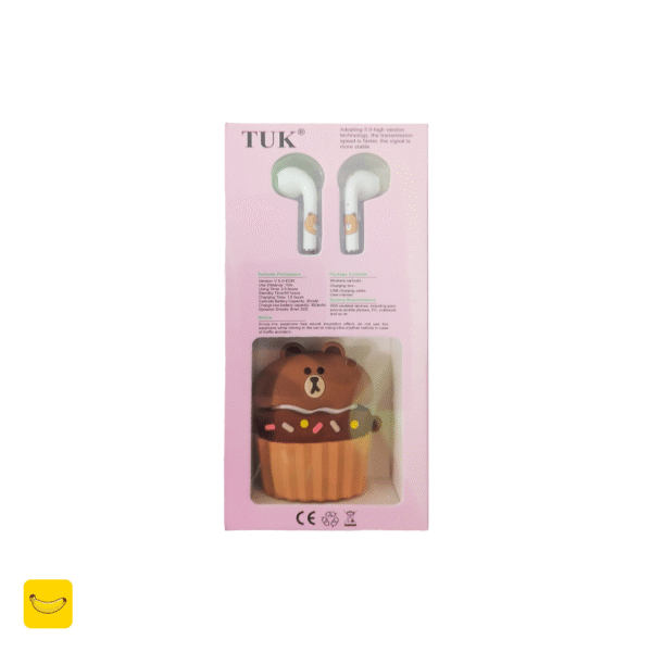 هندزفری بلوتوثی TUK مدل T-343 طرح کاپ کیک