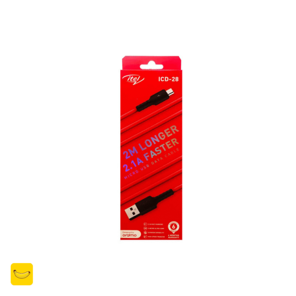 کابل شارژر usb به میکرو برند itel مدل ICD-28