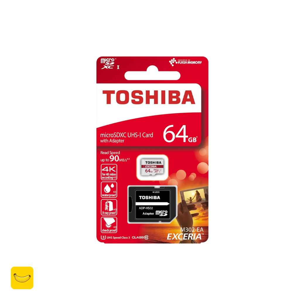کارت حافظه 64GB micro SD برند TOSHIBA مدل M302-EA
