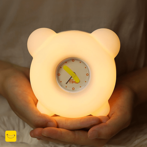 چراغ خواب فانتزی سیلیکونی طرح آلارم ساعت
