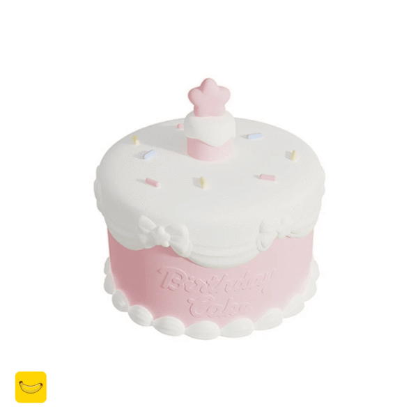 چراغ خواب فانتزی سیلیکونی طرح کیک تولد با کارت تبریک سه بعدی