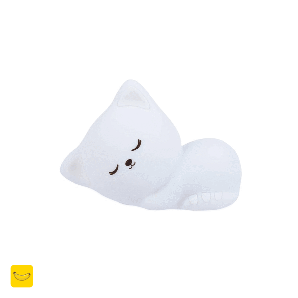 چراغ خواب فانتزی سیلیکونی طرح گربه خوابیده