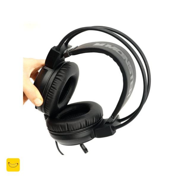 هدفون گیمینگ برند MONSTER با نور RGB