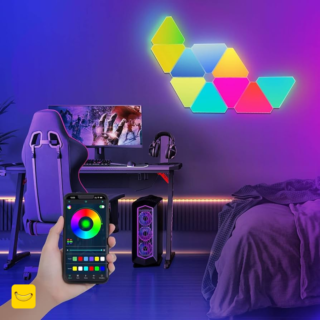 لامپ هوشمند RGB مثلثی (سه ضلعی) 16 میلیون رنگ