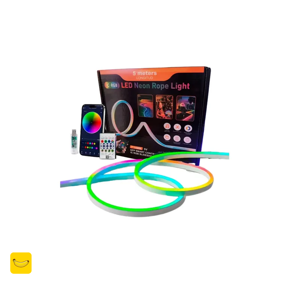 ریسه-نئون-فلکسی-5-متری-(16-میلیون-رنگ)-مدل-IC-RGB