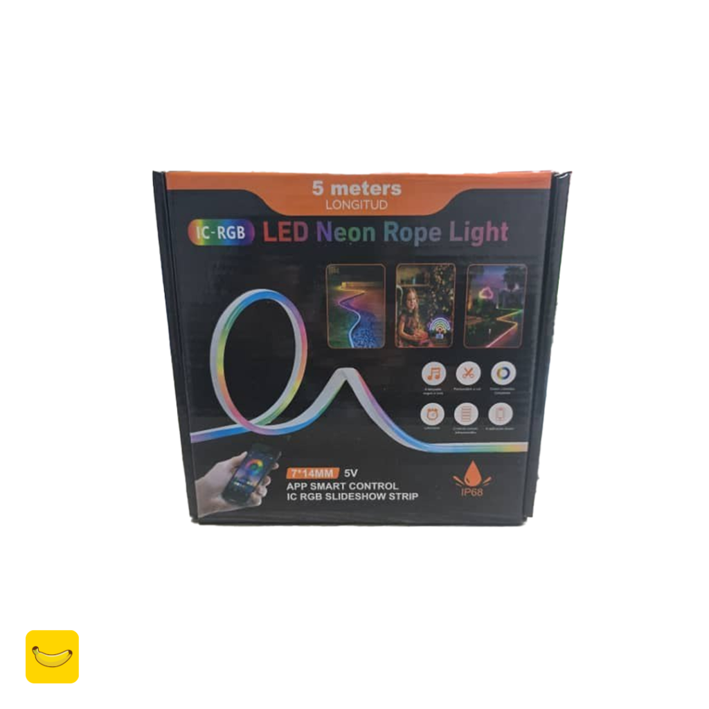 ریسه نئون فلکسی 5 متری (16 میلیون رنگ) مدل IC-RGB