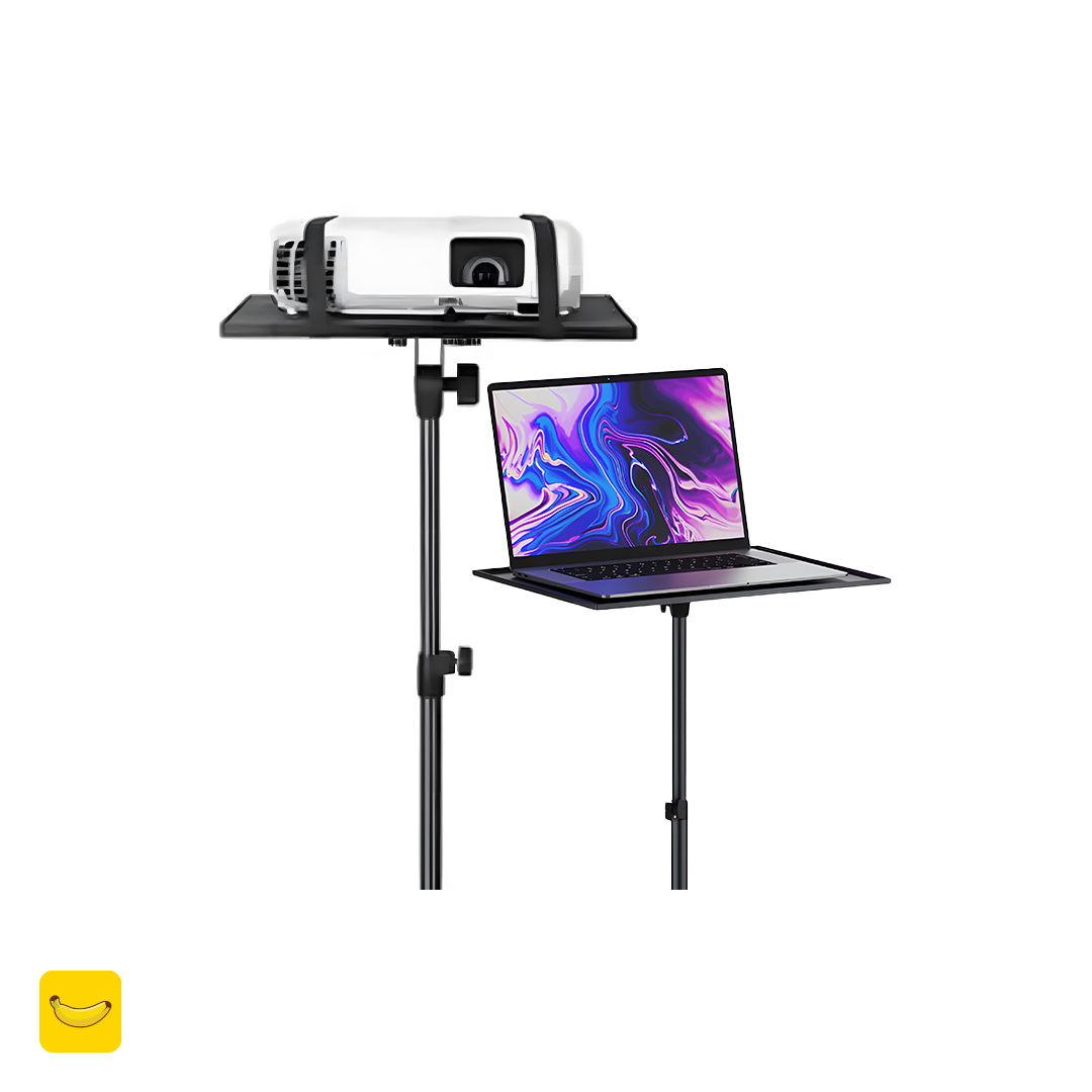 Porodo-Tripod-Stand-With-Project-and-laptop-TRPPJH پایه نگهدارنده لپتاپ و ویدیو پروژکتور پرودو مدل TRPPJH
