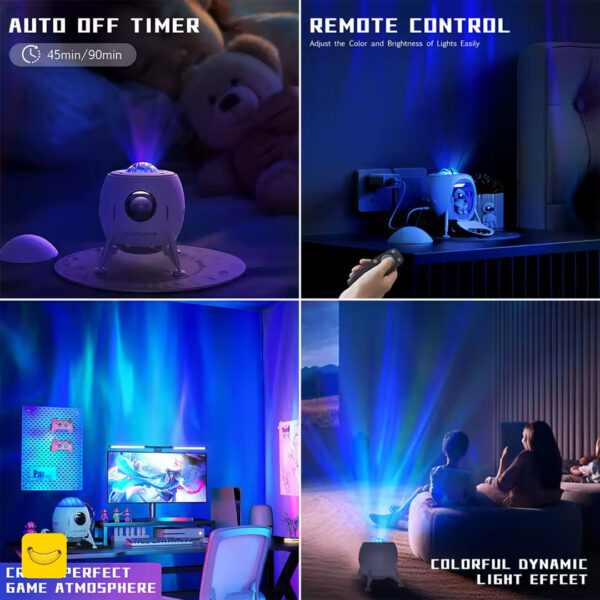 چراغ خواب کهکشانی فضانورد مدل Space Lander