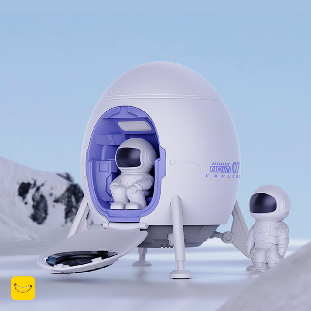 چراغ خواب کهکشانی فضانورد مدل Space Lander