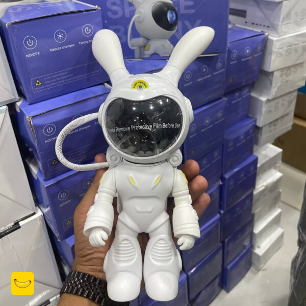 چراغ خواب کهکشانی طرح خرگوش فضانورد اسپیکر دار