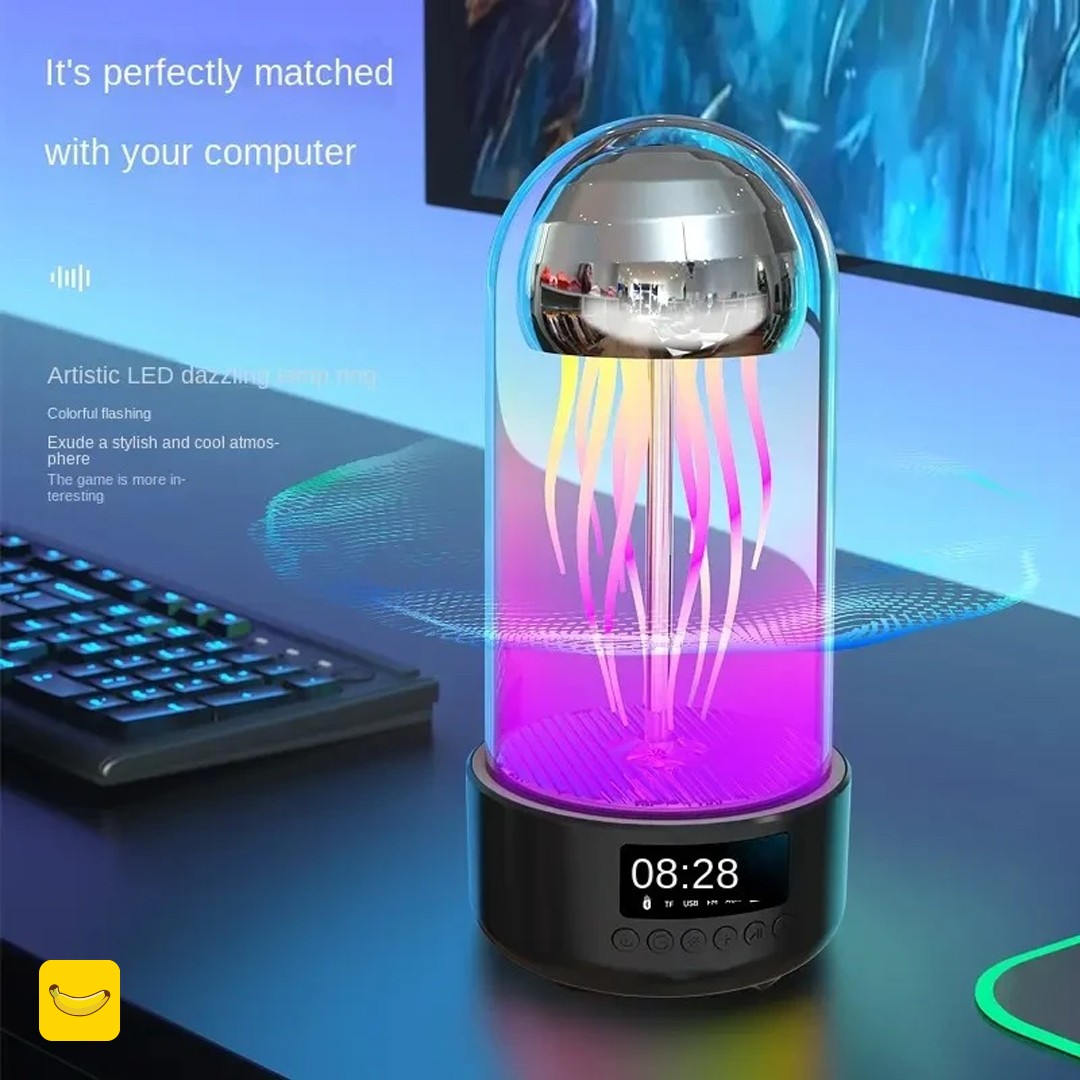 چراغ-خواب-و-اسپیکر-بلوتوثی-عروس-دریایی-مدل-BHSG-02-2 چراغ خواب و اسپیکر بلوتوثی عروس دریایی مدل BHSG-02