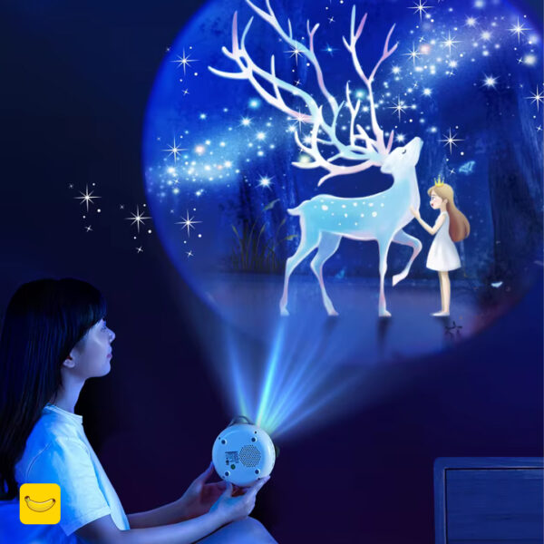 چراغ خواب کهکشانی اسپیکر دار 32 اسلایدی مدل WH-E18