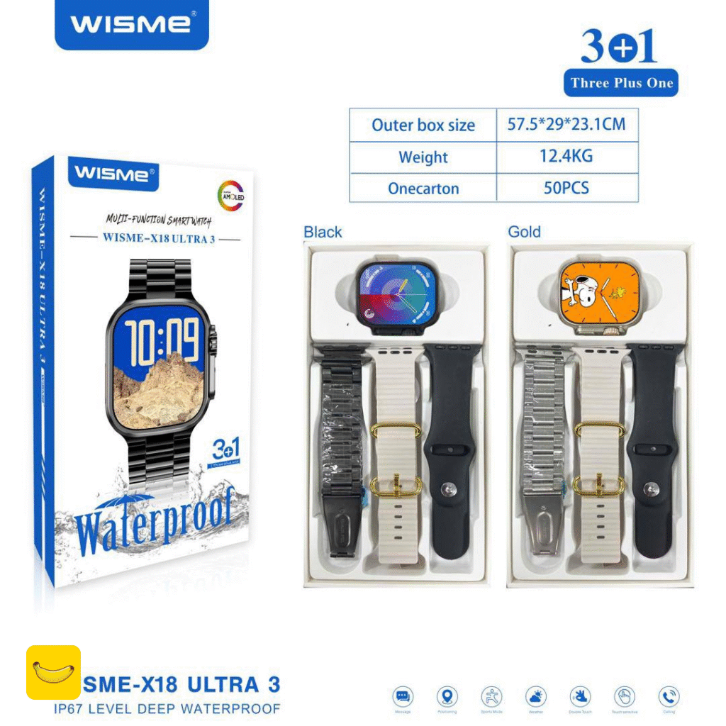 ساعت هوشمند WISME مدل WISME-X18 ultra3