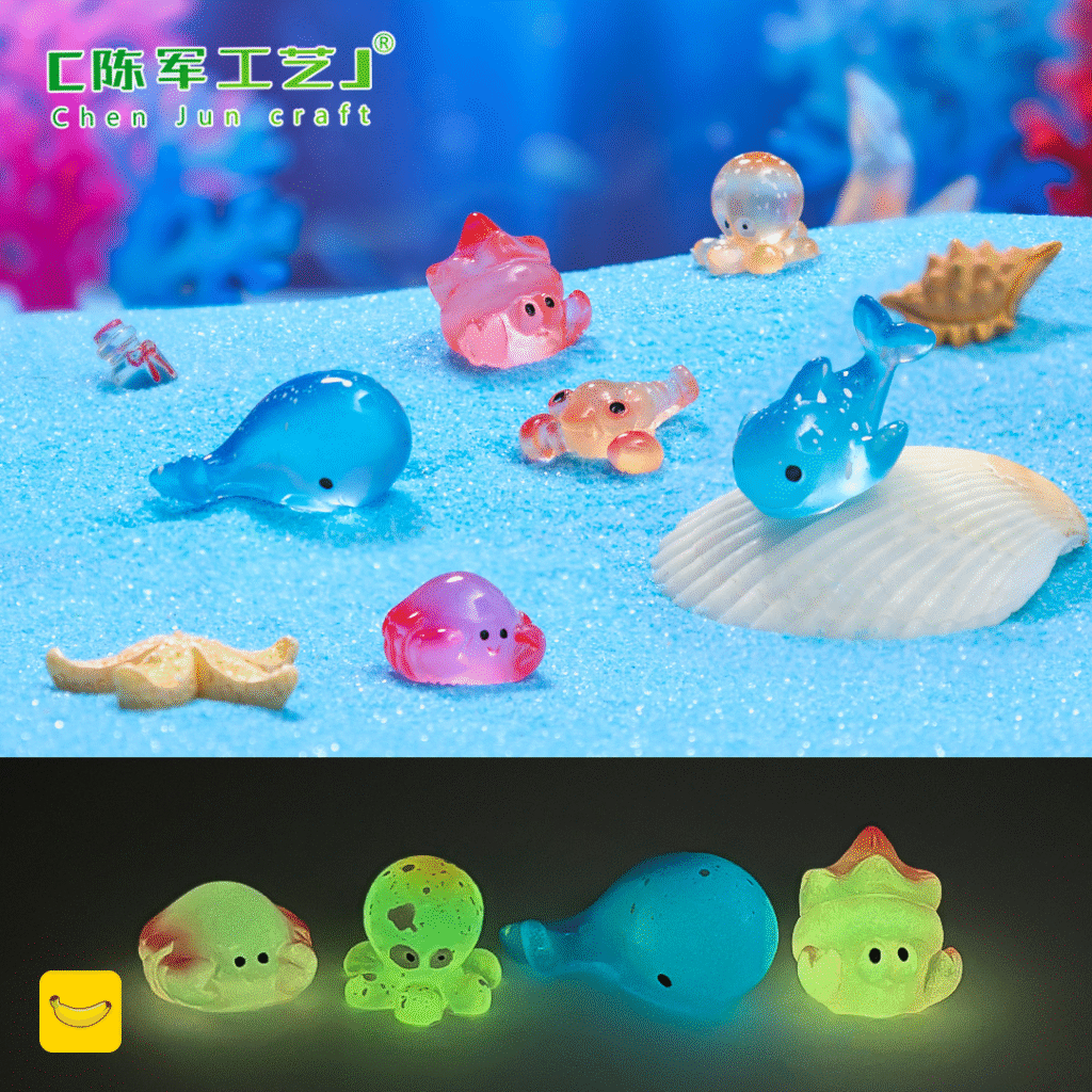 مجسمه شب تاب طرح حیوانات دریایی