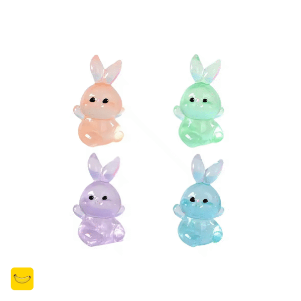 مجسمه شب تاب طرح خرگوش های کوچولو کیوت