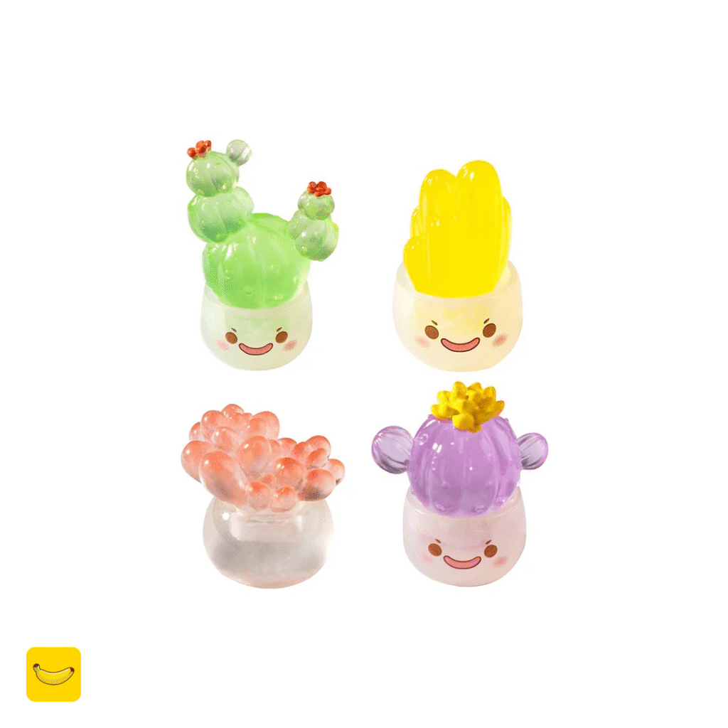 مجسمه شب تاب طرح کاکتوس کیوت