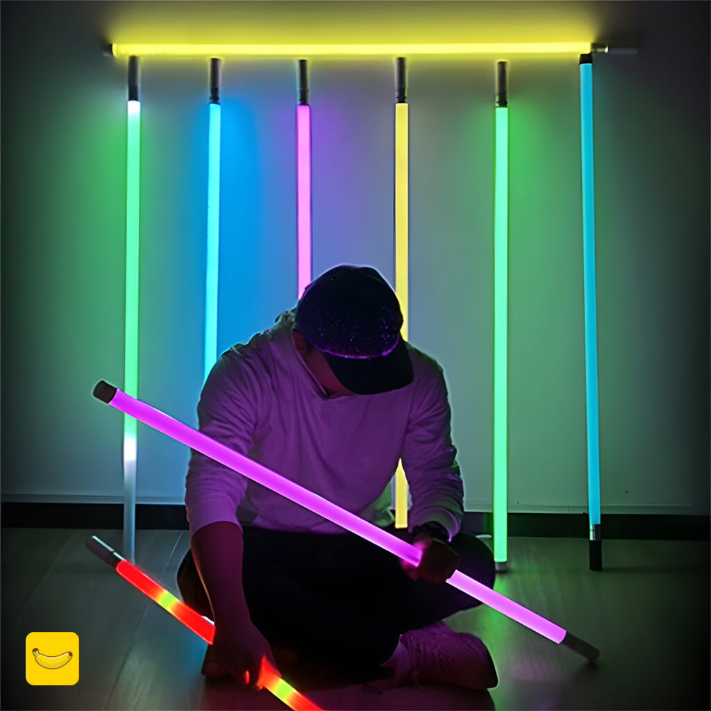 فلور لامپ شارژی RGB 120cm مدل T8