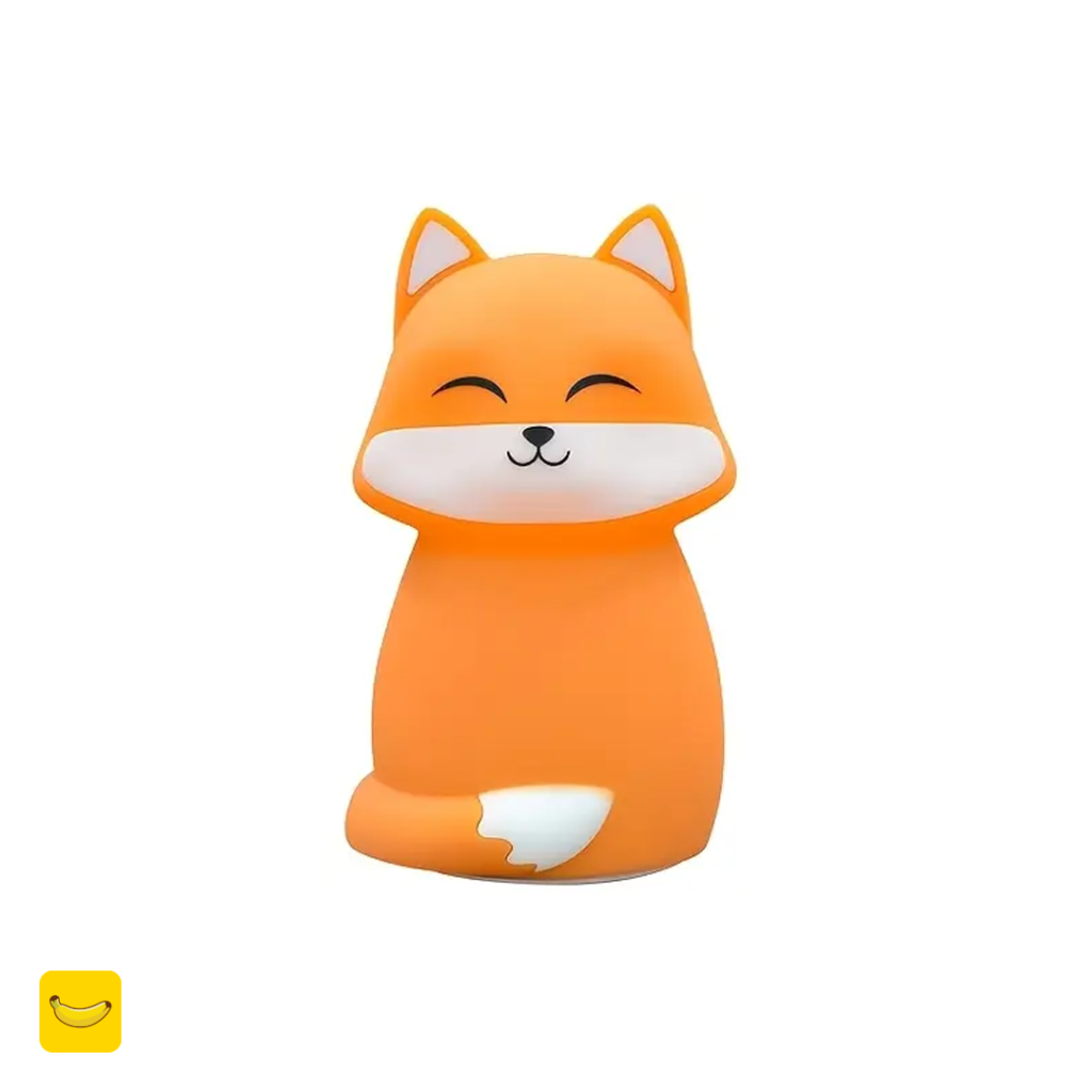چراغ خواب فانتزی سیلیکونی طرح روباه کیوت