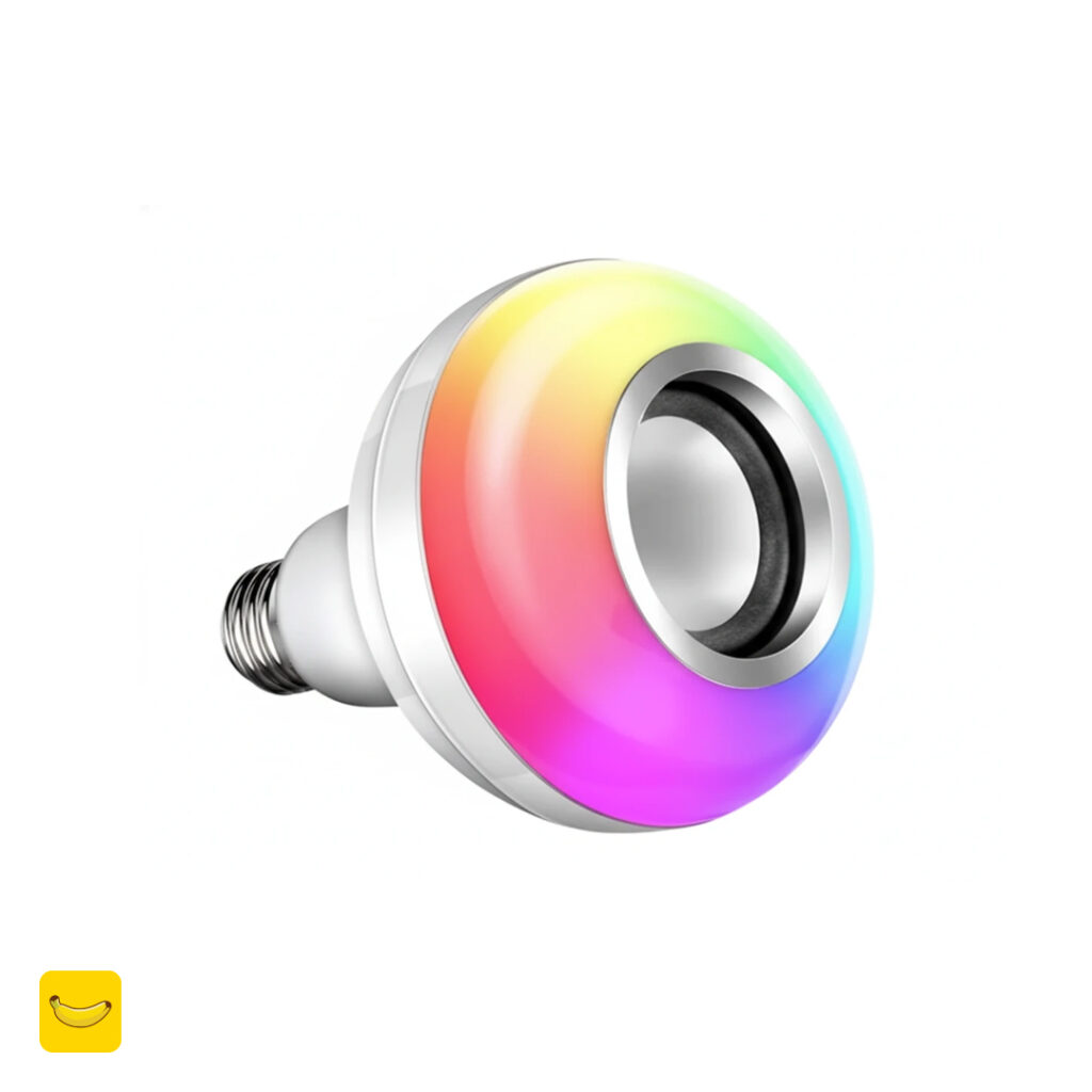اسپیکر بلوتوثی و لامپ RGB همراه با ریموت کنترل مدل MUSIC-LED