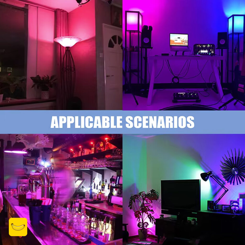 لامپ RGB همراه با ریموت کنترل مدل T60