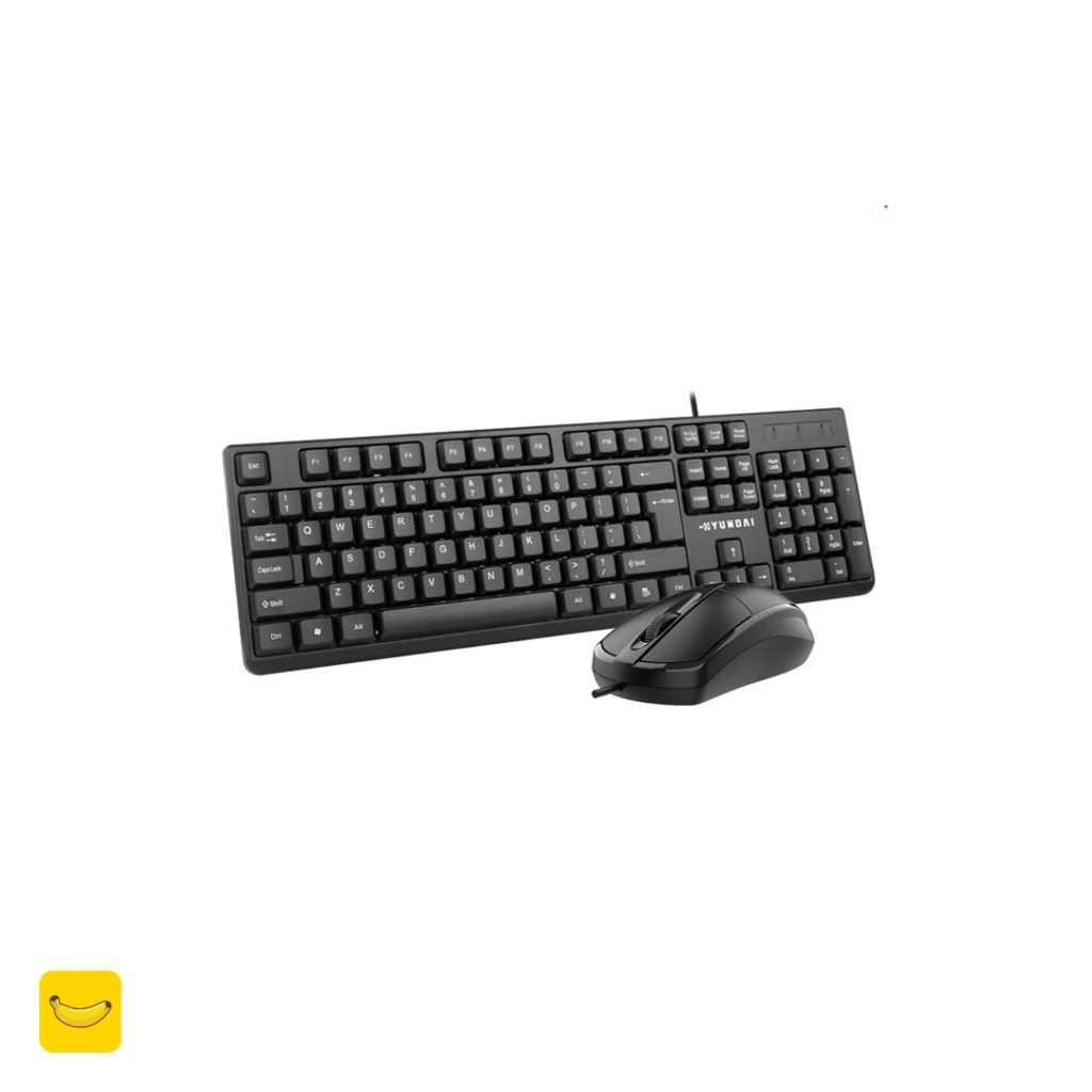 کیبورد و موس با سیم هیوندای مدل HY-1001