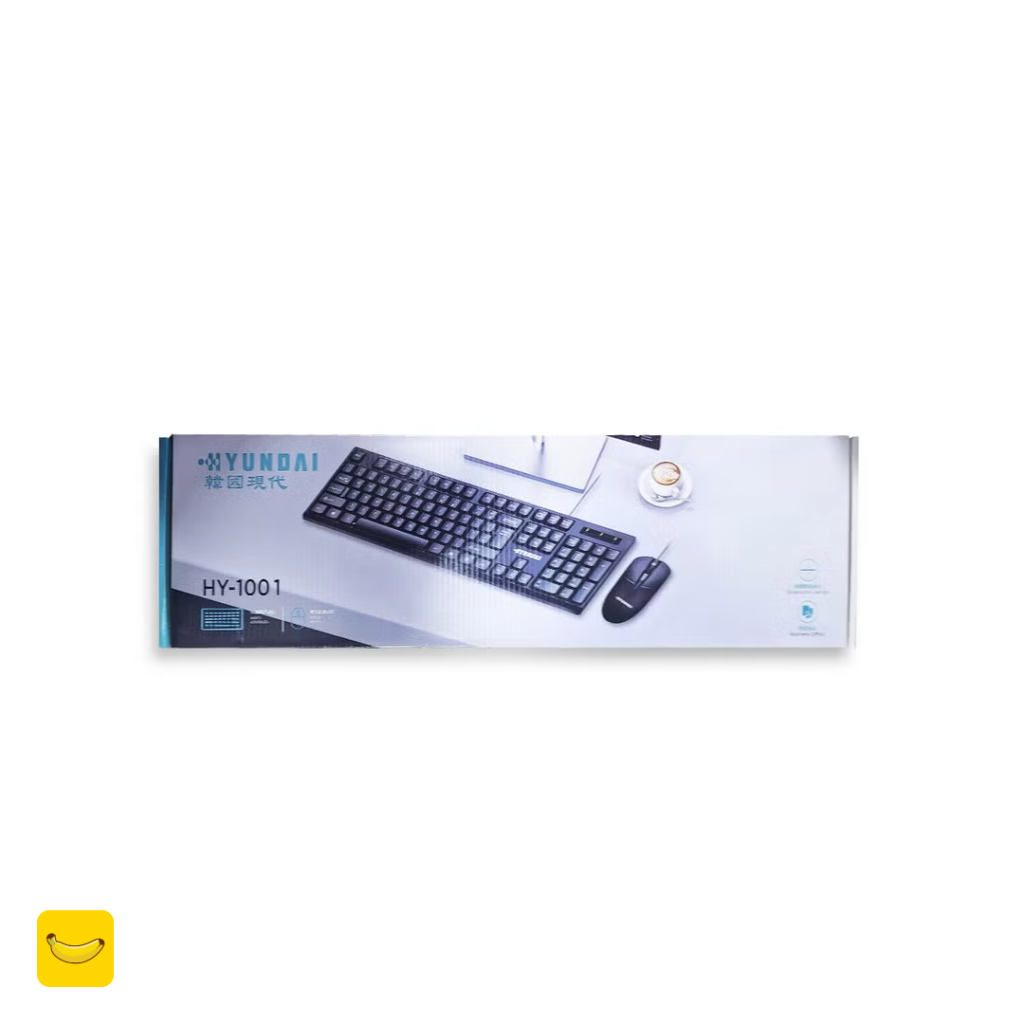 کیبورد و موس با سیم هیوندای مدل HY-1001