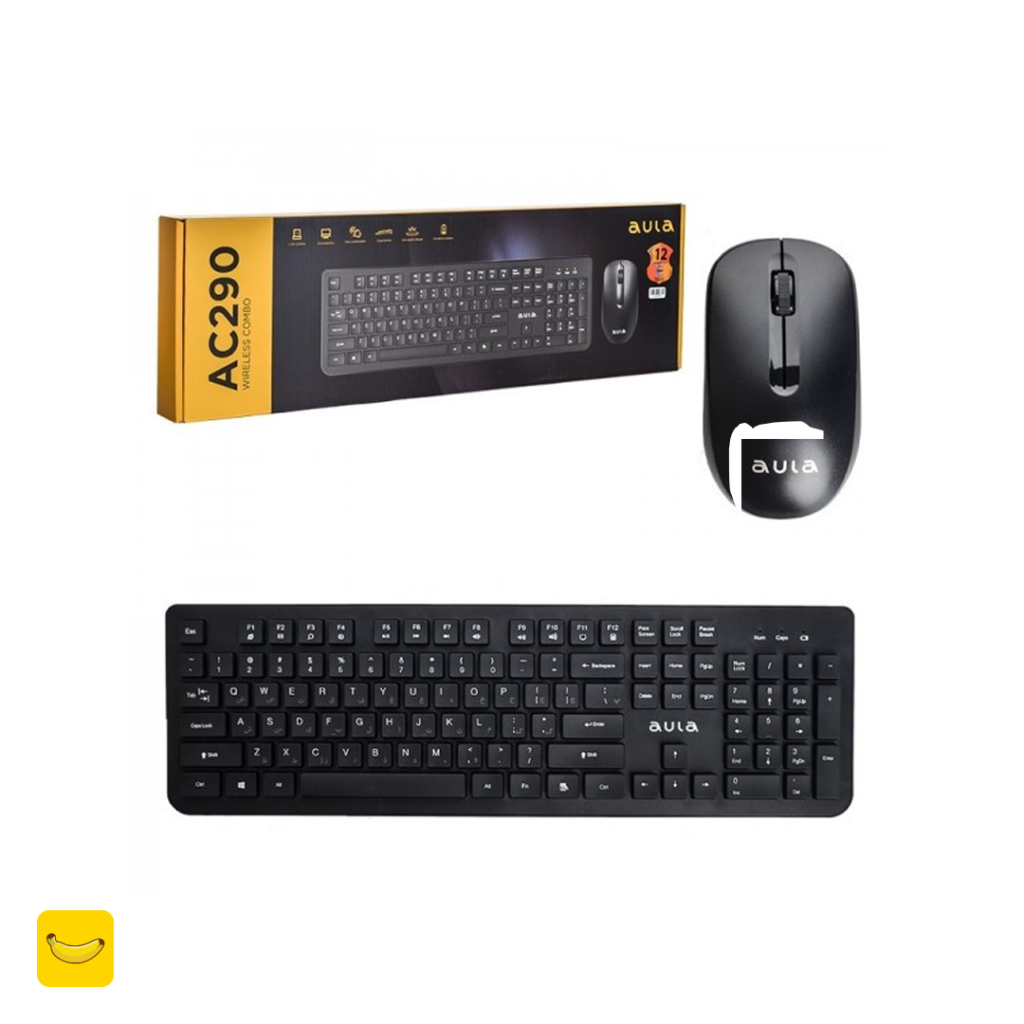کیبورد و موس بی سیم آئولا مدل AC290