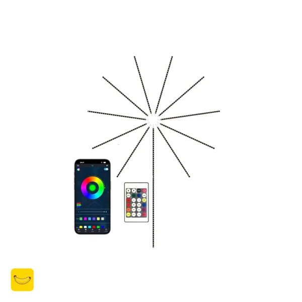 ریسه هوشمند RGB طرح آتش بازی